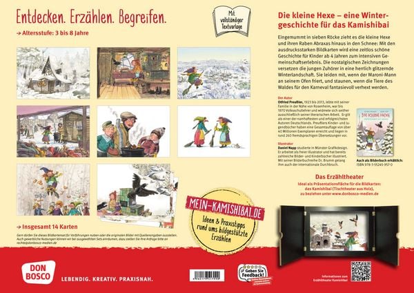 Produktbild: Die kleine Hexe. Winterzauber mit Abraxas. Kamishibai Bildkartenset