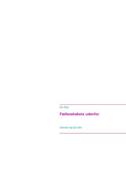 Produktbild: F&aelig;llesskabets udenfor
