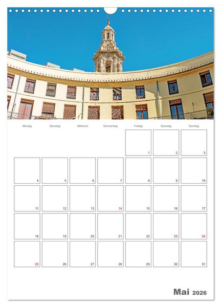 Produktbild: Valencia - Reiseplaner (Wandkalender 2026 DIN A3 hoch), CALVENDO Monatskalender