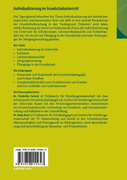 Produktbild: Individualisierung im Grundschulunterricht