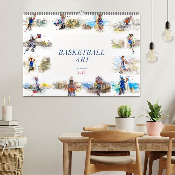 Produktbild: Basketball Art (Wandkalender 2026 DIN A2 quer), CALVENDO Monatskalender