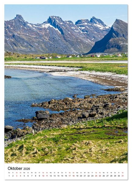 Produktbild: Lofoten - Atemberaubende Landschaften (Wandkalender 2026 DIN A3 hoch), CALVENDO Monatskalender