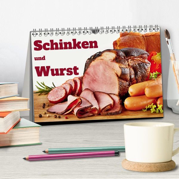 Produktbild: Schinken und Wurst (Tischkalender 2026 DIN A5 quer), CALVENDO Monatskalender