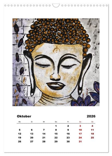 Produktbild: Buddha Relax (Wandkalender 2026 DIN A3 hoch), CALVENDO Monatskalender