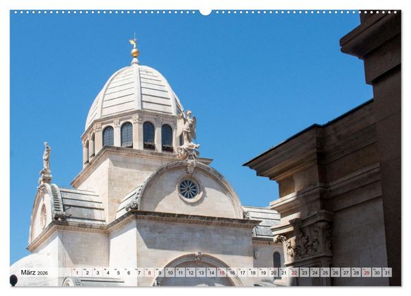 Produktbild: &Scaron;ibenik - Mittelalterliche Metropole in Kroatien (hochwertiger Premium Wandkalender 2026 DIN A2 quer), Kunstdruck in Hochglanz