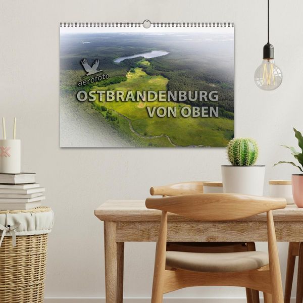 Produktbild: Ostbrandenburg von oben (Wandkalender 2026 DIN A3 quer), CALVENDO Monatskalender