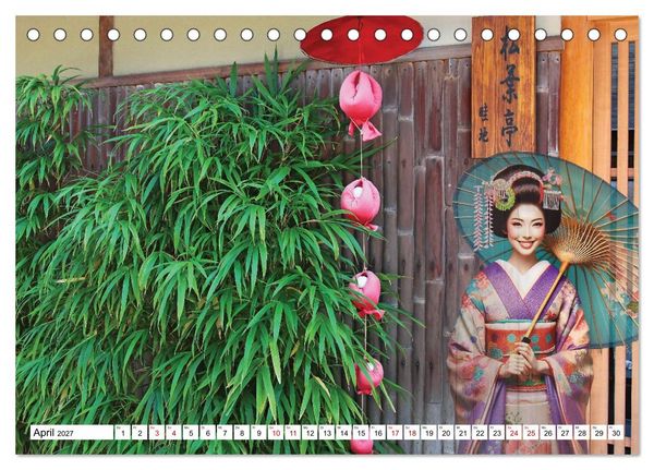 Produktbild: Farbenfrohes Japan (Tischkalender 2027 DIN A5 quer), CALVENDO Monatskalender
