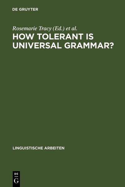 Produktbild: How tolerant is universal grammar?