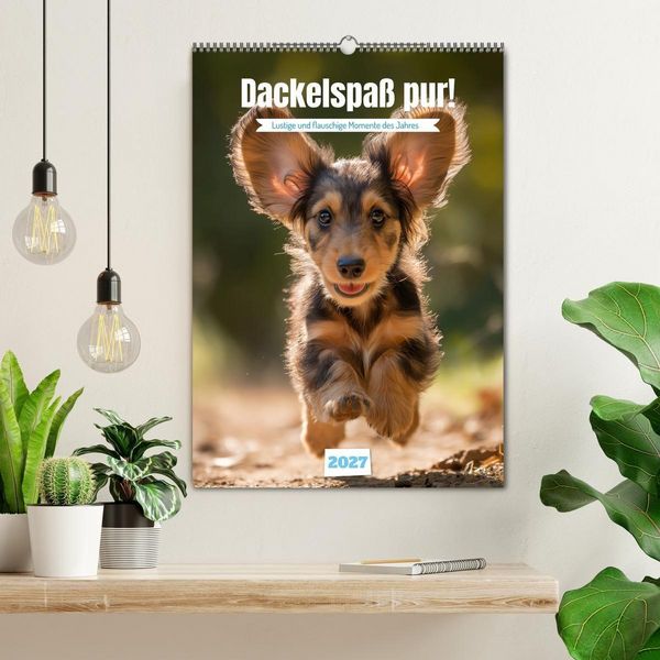 Produktbild: Dackelspa&szlig; pur! (Wandkalender 2027 DIN A2 hoch), CALVENDO Monatskalender