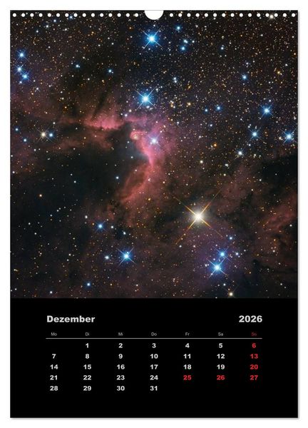 Produktbild: Astronomie 2026 (Wandkalender 2026 DIN A3 hoch), CALVENDO Monatskalender