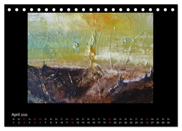 Produktbild: Kunstkalender von Michaela Nagel (Tischkalender 2026 DIN A5 quer), CALVENDO Monatskalender