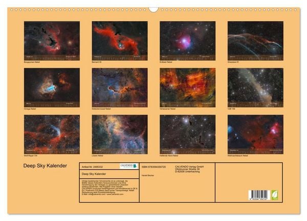 Produktbild: Deep Sky Kalender (Wandkalender 2027 DIN A2 quer), CALVENDO Monatskalender