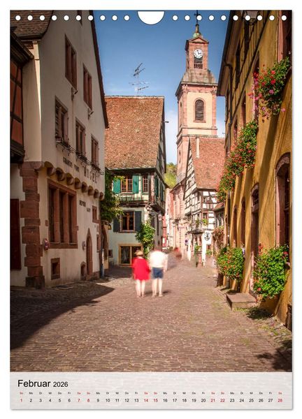 Produktbild: Elsass Alsace Riquewihr, das idyllische Weindorf (Wandkalender 2026 DIN A4 hoch), CALVENDO Monatskalender