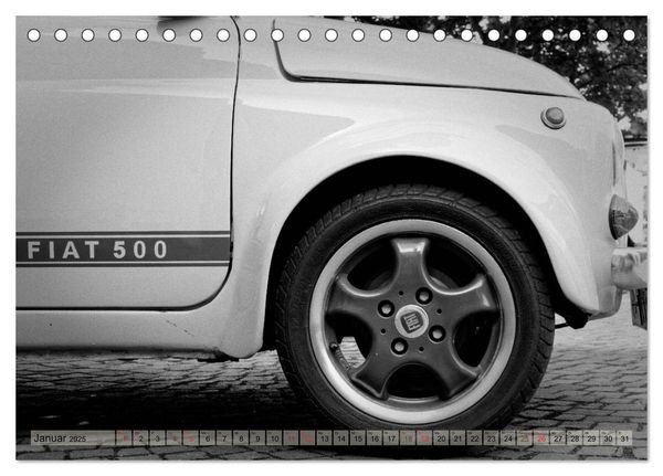 Produktbild: il Cinquecento - Details im Fokus - im Look eines legend&auml;ren Analogfilms (Tischkalender 2025 DIN A5 quer), CALVENDO Monatskalender