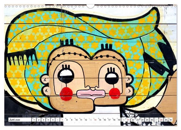 Produktbild: Gesichter Kubas - Havanna Graffiti (Wandkalender 2026 DIN A3 quer), CALVENDO Monatskalender