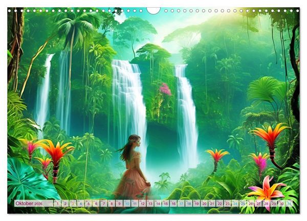 Produktbild: Clara tr&auml;umt - M&auml;rchenhafte Traumfantasien (Wandkalender 2026 DIN A3 quer), CALVENDO Monatskalender