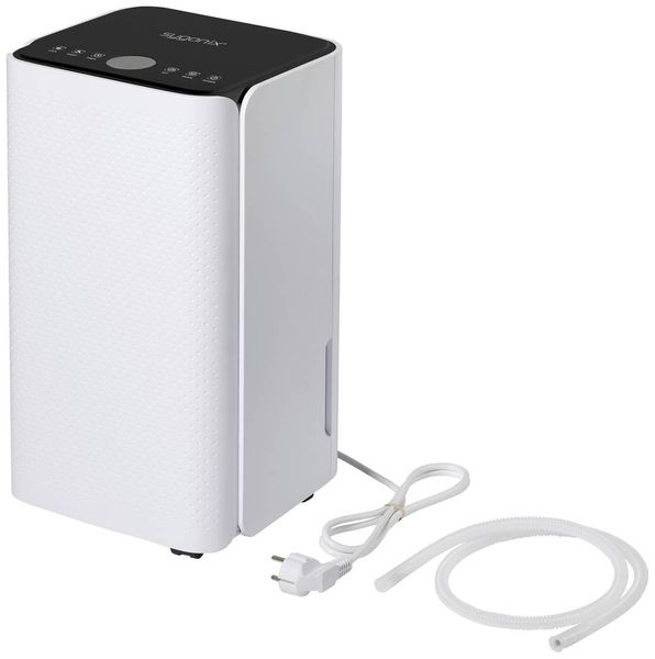 Produktbild: Sygonix Tuya Smart Luftentfeuchter 62m&sup3; 200W 12 l/Tag Wei&szlig;