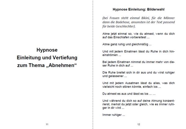 Produktbild: Hypnosetexte zum Vorlesen und selber Zusammenstellen