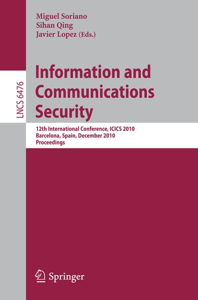 Produktbild: Information and Communications Security