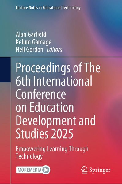 Produktbild: Proceedings of The 6th International Conference on Education Development and Studies 2025