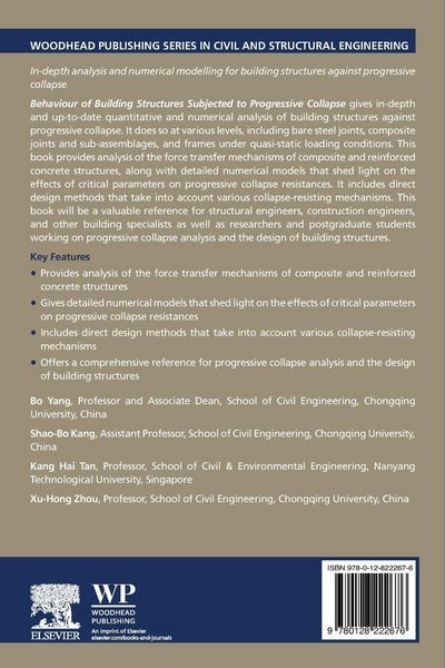 Produktbild: Behaviour of Building Structures Subjected to Progressive Collapse