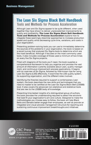 Produktbild: The Lean Six Sigma Black Belt Handbook