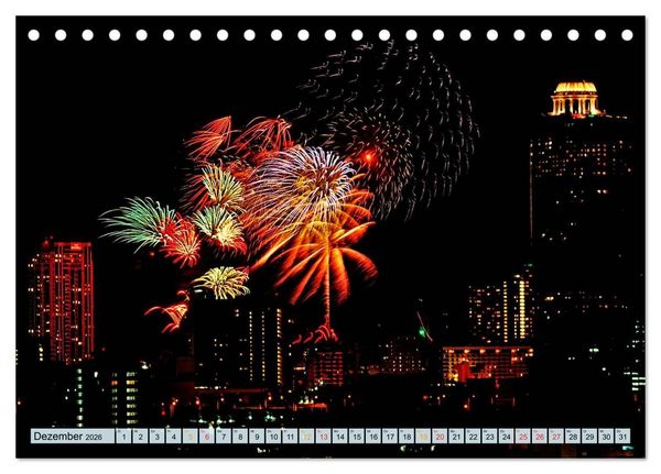 Produktbild: Bangkok - K&ouml;nigreich Thailand (Tischkalender 2026 DIN A5 quer), CALVENDO Monatskalender