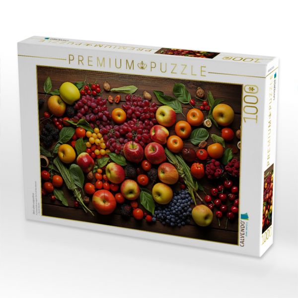 Produktbild: CALVENDO Puzzle Obst sch&ouml;n angeordnet | 1000 Teile Lege-Gr&ouml;&szlig;e 64x48cm Foto-Puzzle f&uuml;r gl&uuml;ckliche Stunden