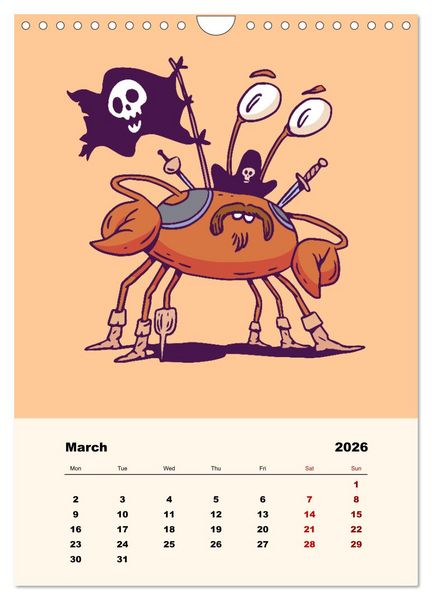 Produktbild: The Funny Pirates (Wall Calendar 2026 DIN A4 portrait), CALVENDO 12 Month Wall Calendar
