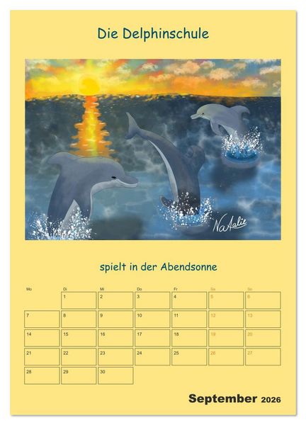 Produktbild: Wasserbewohner (Wandkalender 2026 DIN A2 hoch), CALVENDO Monatskalender