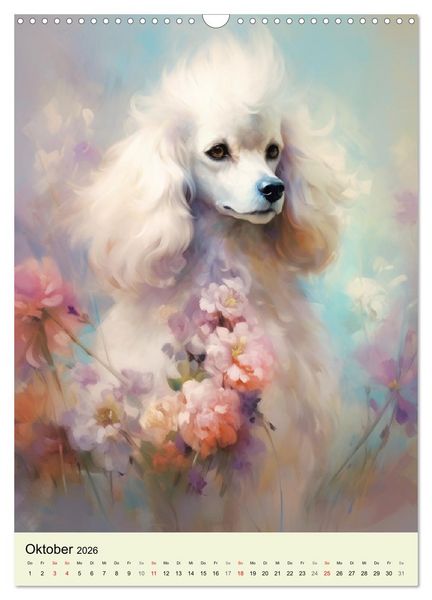 Produktbild: Kleine Hunde. Entz&uuml;ckend, lieblich, duftig (Wandkalender 2026 DIN A3 hoch), CALVENDO Monatskalender
