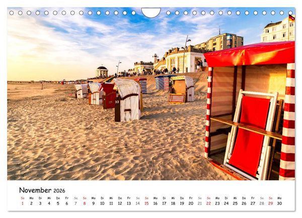 Produktbild: Borkum, bezaubernde Nordseeinsel (Wandkalender 2026 DIN A4 quer), CALVENDO Monatskalender