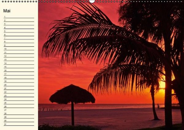 Produktbild: Immerw&auml;hrender Geburtstagskalender &ndash; Beautiful Sunsets (Wandkalender immerw&auml;hrend DIN A2 quer)