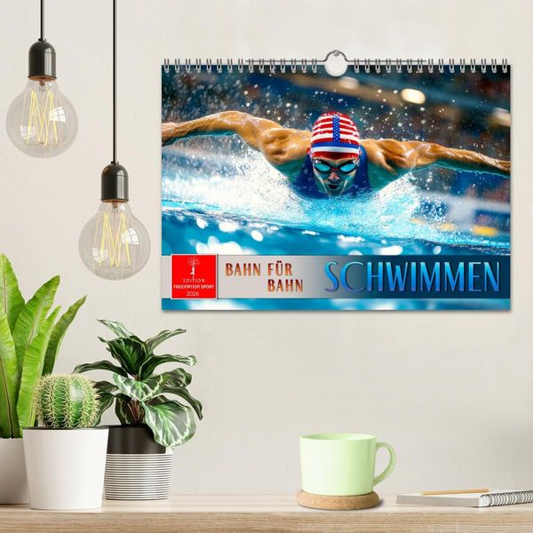 Produktbild: Schwimmen - Bahn f&uuml;r Bahn (Wandkalender 2026 DIN A4 quer), CALVENDO Monatskalender