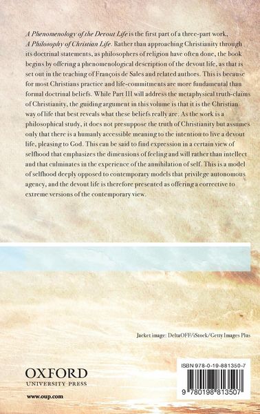 Produktbild: Phenomenology of the Devout Life