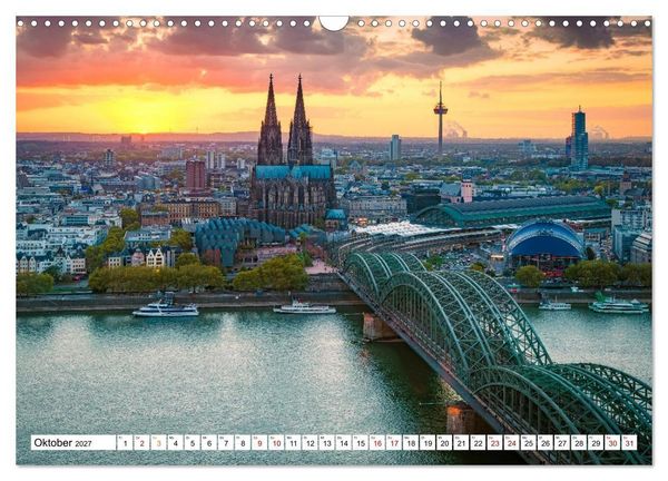 Produktbild: Deutsche St&auml;dte im sch&ouml;nsten Licht (Wandkalender 2027 DIN A3 quer), CALVENDO Monatskalender