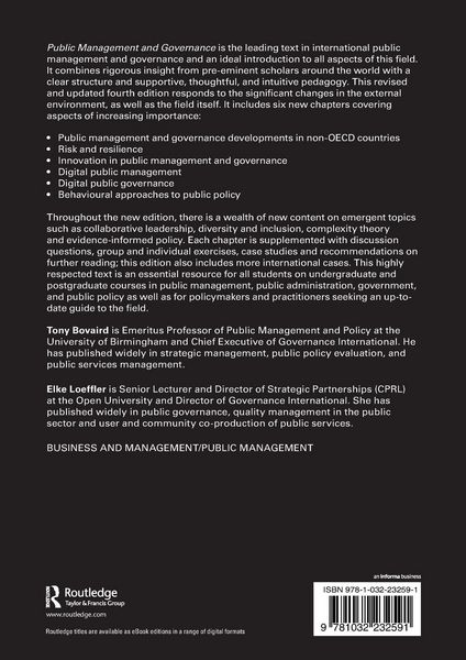 Produktbild: Public Management and Governance