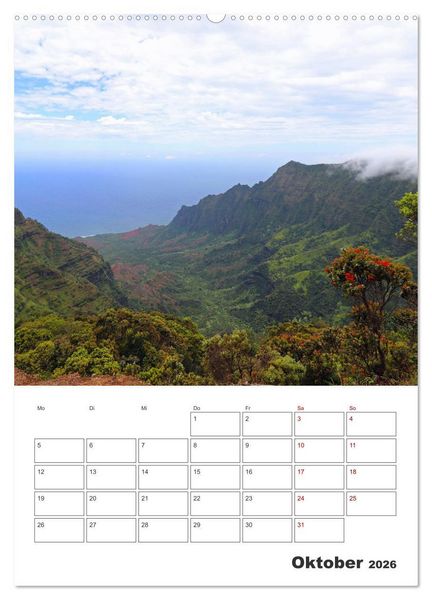 Produktbild: Hawaii - Reiseplaner (Wandkalender 2026 DIN A2 hoch), CALVENDO Monatskalender