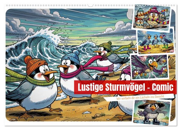 Produktbild: Lustige Sturmv&ouml;gel - Comic (Wandkalender 2027 DIN A2 quer), CALVENDO Monatskalender