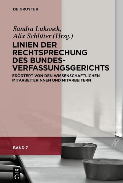 Produktbild: Linien der Rechtsprechung des Bundesverfassungsgerichts
