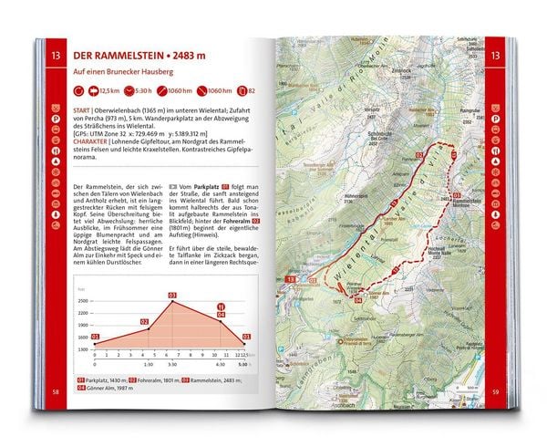 Produktbild: KOMPASS Wanderf&uuml;hrer Pustertal und seine Seitent&auml;ler, Herausragende Dolomiten, 60 Touren mit Extra-Tourenkarte