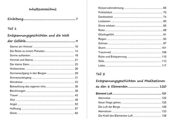 Produktbild: 60 Entspannungsgeschichten in die Welt der Gef&uuml;hle und zu den 6 Elementen