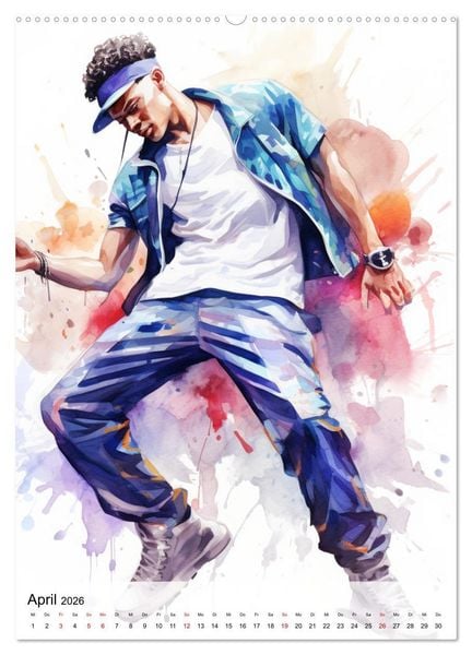 Produktbild: Hip Hop Boys. Dynamik und Energie (hochwertiger Premium Wandkalender 2026 DIN A2 hoch), Kunstdruck in Hochglanz