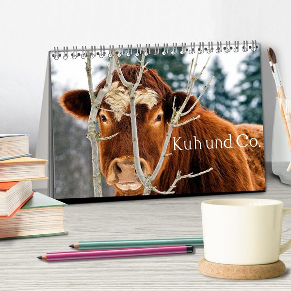 Produktbild: Kuh und Co. (Tischkalender 2026 DIN A5 quer), CALVENDO Monatskalender