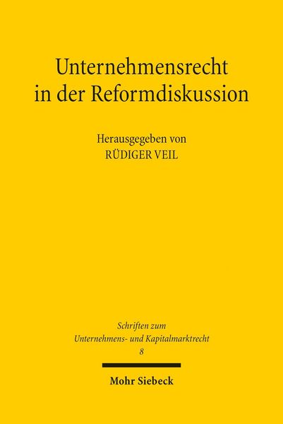 Produktbild: Unternehmensrecht in der Reformdiskussion