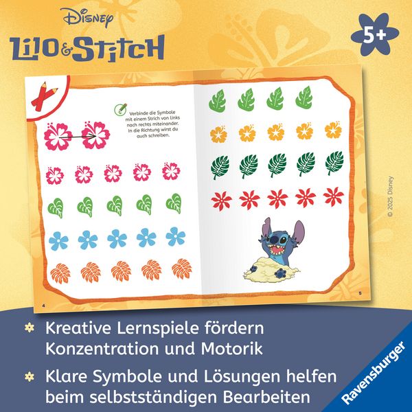 Produktbild: Disney Stitch &ndash; Mein Vorschulbuch: Buchstaben, Zahlen, Konzentration