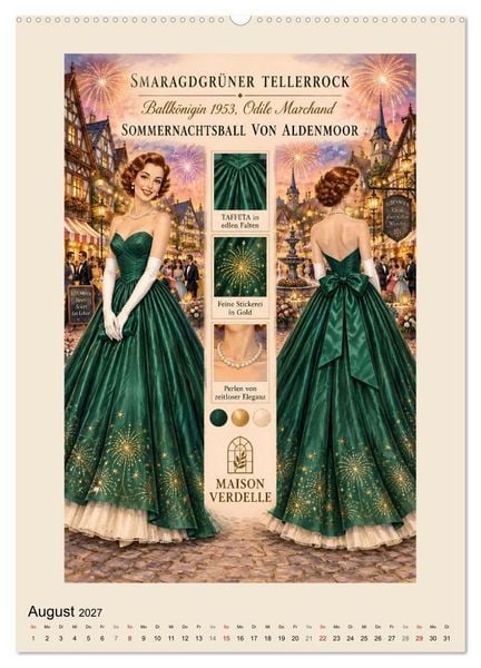 Produktbild: Die Ballk&ouml;niginnen von Aldenmoor (Wandkalender 2027 DIN A2 hoch), CALVENDO Monatskalender