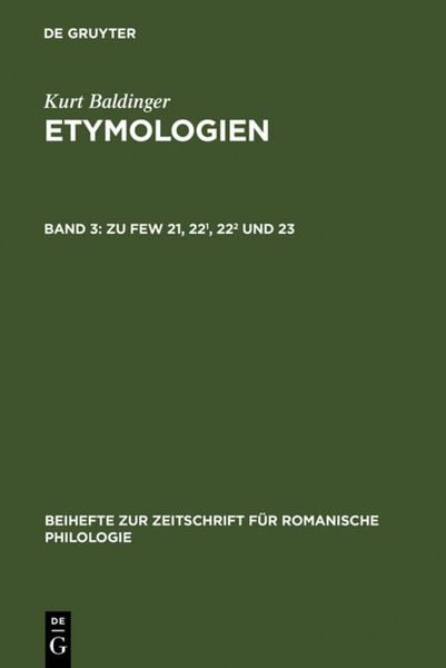 Produktbild: Zu FEW 21, 22&sup1;, 22&sup2; und 23
