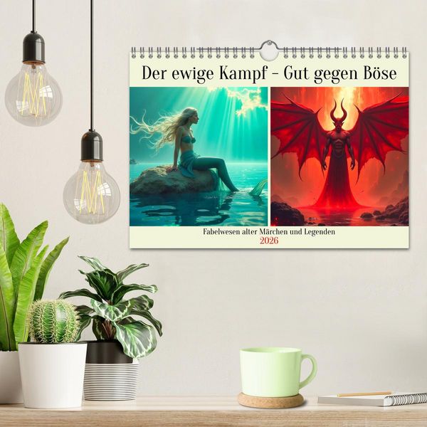 Produktbild: Der ewige Kampf - Gut gegen B&ouml;se (Wandkalender 2026 DIN A4 quer), CALVENDO Monatskalender