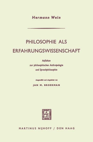 Produktbild: Philosophie als Erfahrungswissenschaft